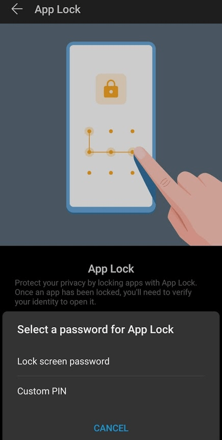 Using App Lock to Secure Apps in Huawei P30 Pro